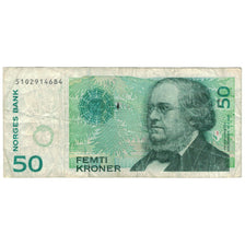 Banknot, Norwegia, 50 Kroner, 1996, KM:46b, VF(20-25)