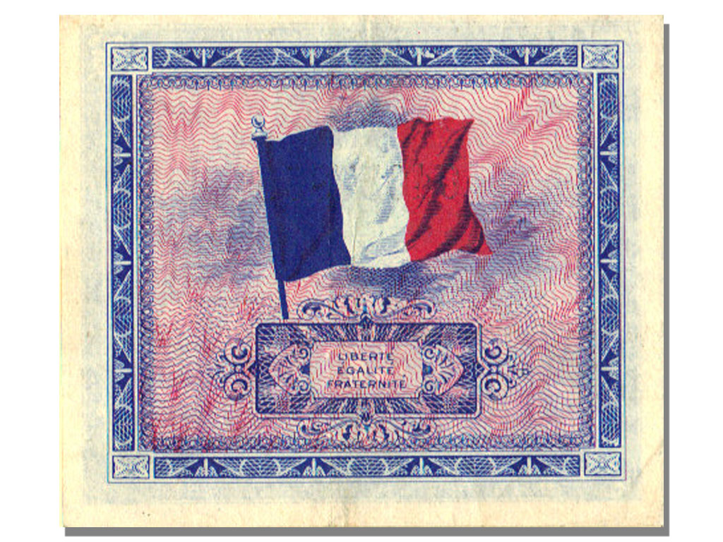 FRANCE, 5 Francs, 1944, KM #115a, AU(50-53)