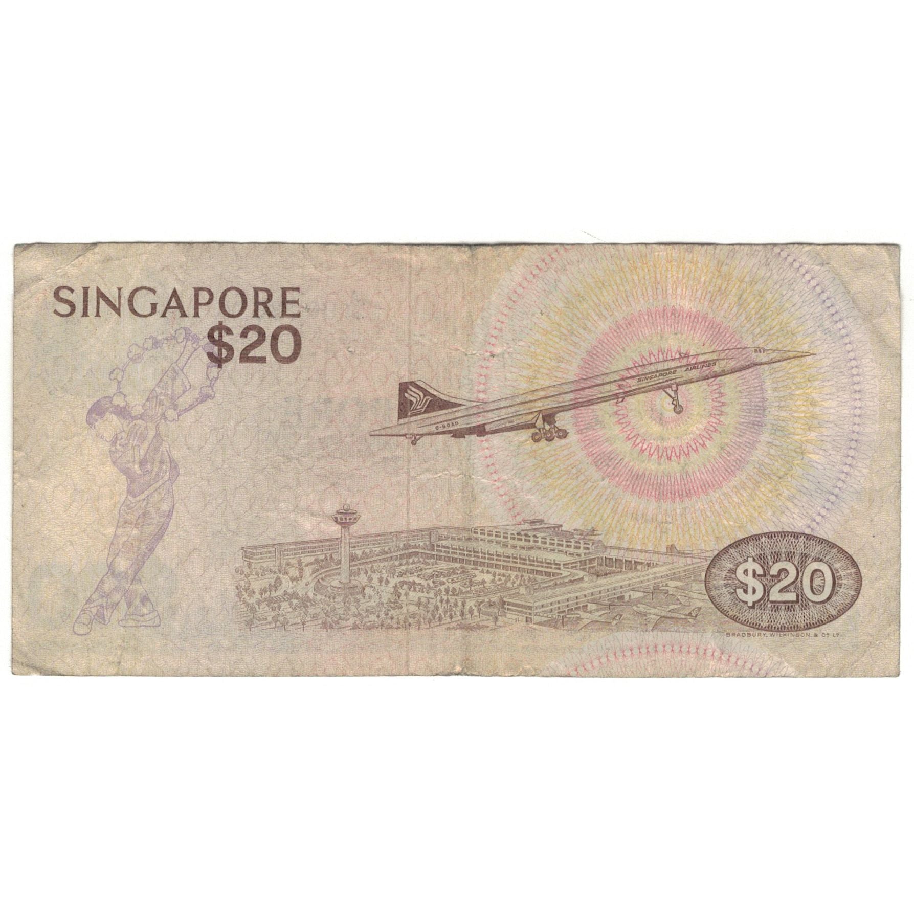 Banknote, Singapore, 20 Dollars, 1979, KM:12, VF(20-25)