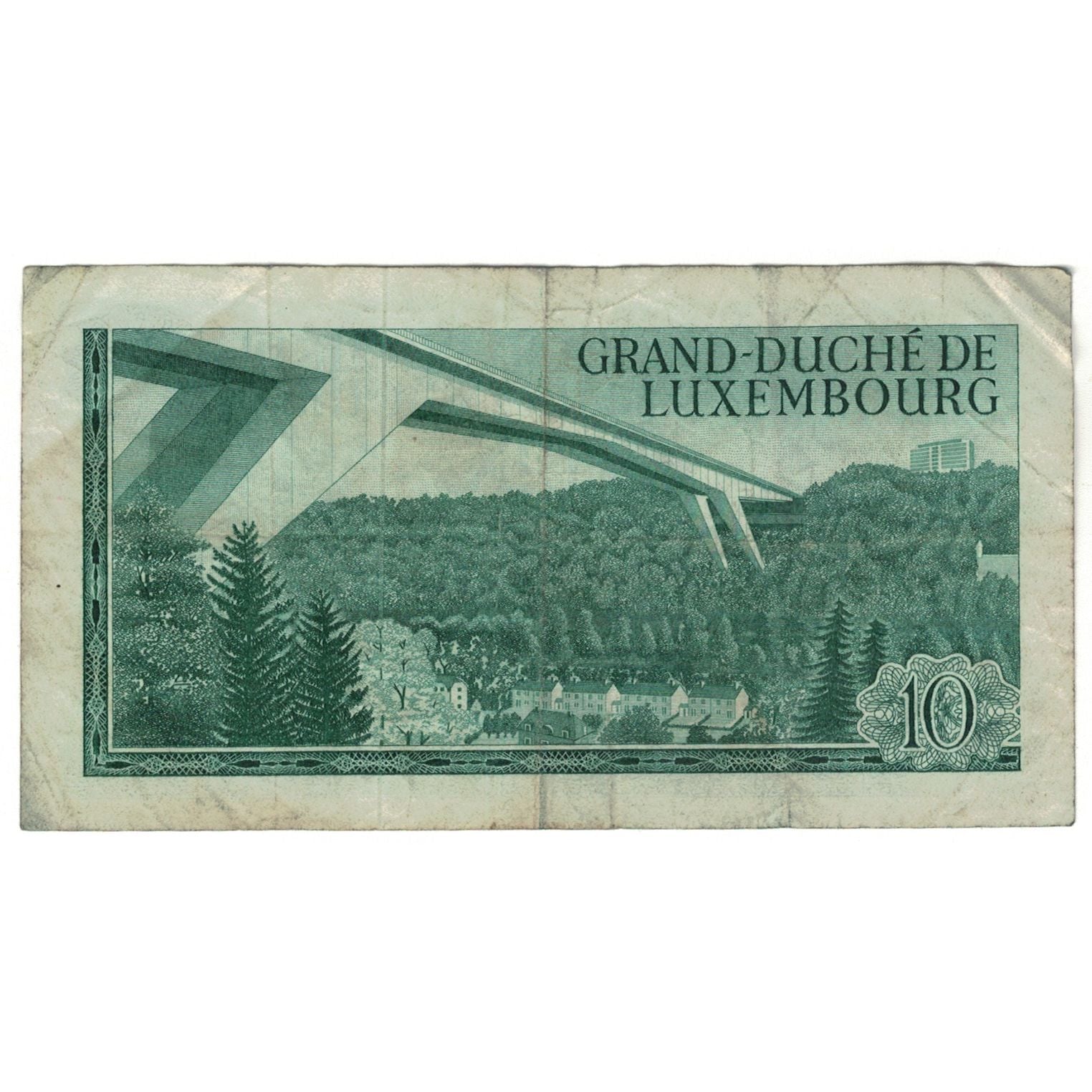 Banknote, Luxembourg, 10 Francs, 1967, 1967-03-20, KM:53a, VG(8-10)