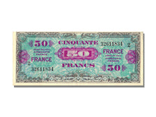 France, 50 Francs, 1945 Verso France, 1945, KM #122b, 1945-06-04, UNC(60-62),...