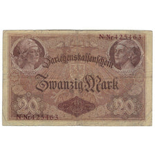 Banknote, Germany, 20 Mark, 1914, 1914-08-05, KM:48b, VG(8-10)