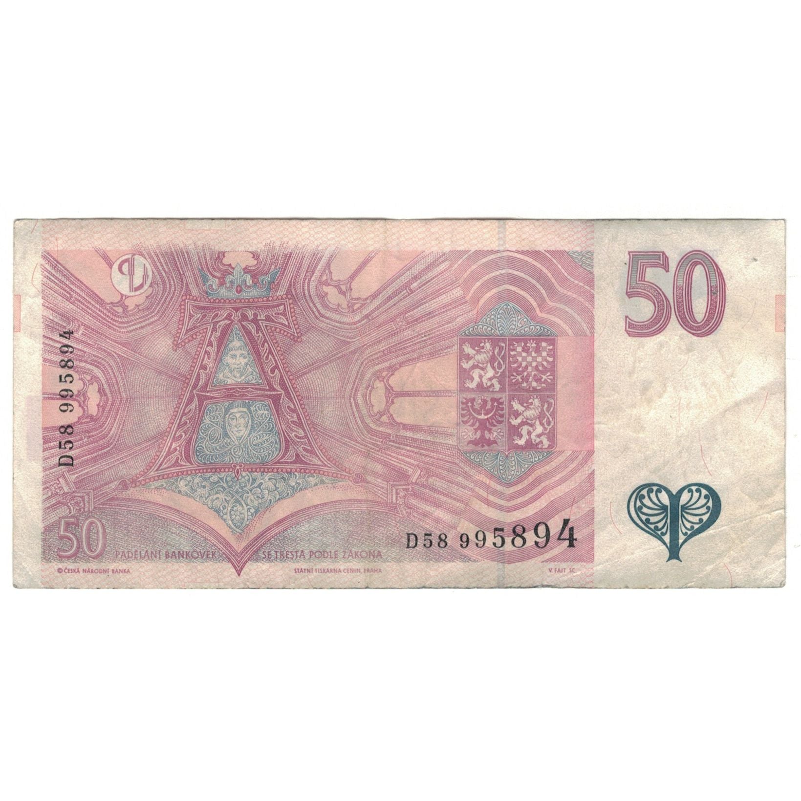 Billet, République Tchèque, 50 Korun, 1997, KM:17, TB