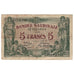 Nota, Bélgica, 5 Francs, 1914, 1914-07-01, KM:75a, VF(20-25)
