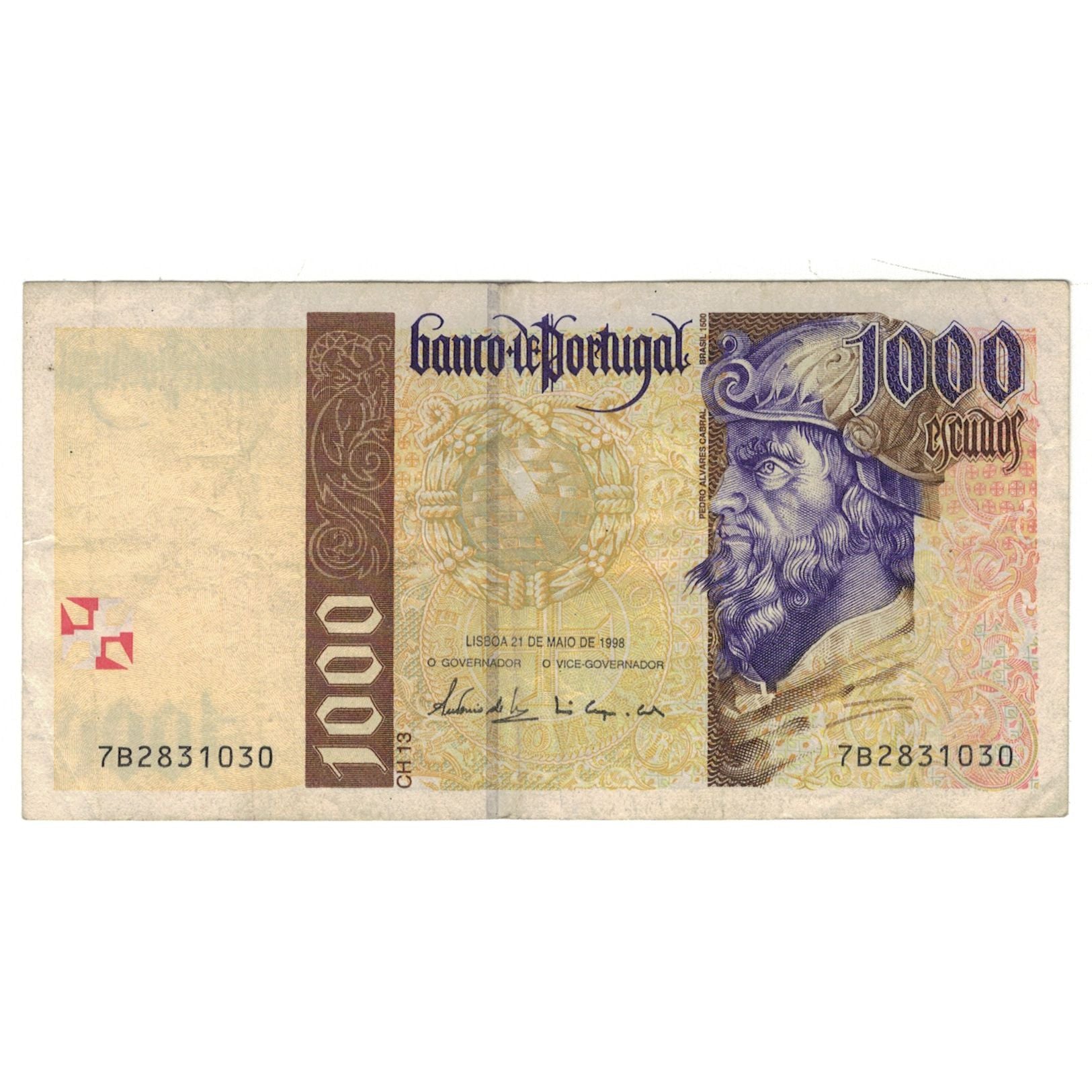 Banknote, Portugal, 1000 Escudos, 1998, 1998-05-21, KM:188c, VF(20-25)