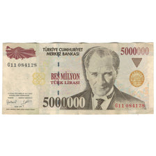 Banknote, Turkey, 5,000,000 Lira, L.1970, KM:210, VF(30-35)