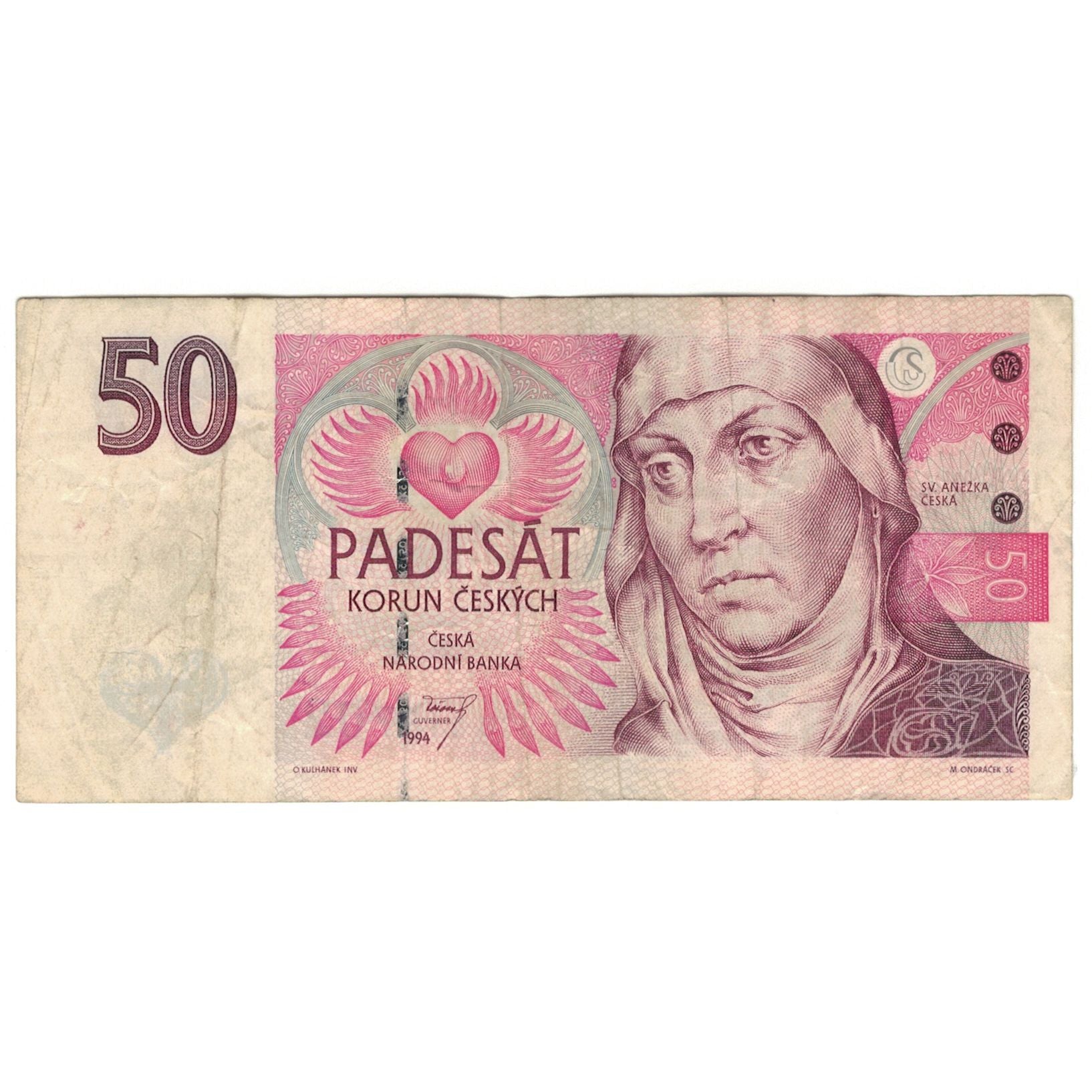Banknote, Czech Republic, 50 Korun, 1994, KM:17, VF(20-25)