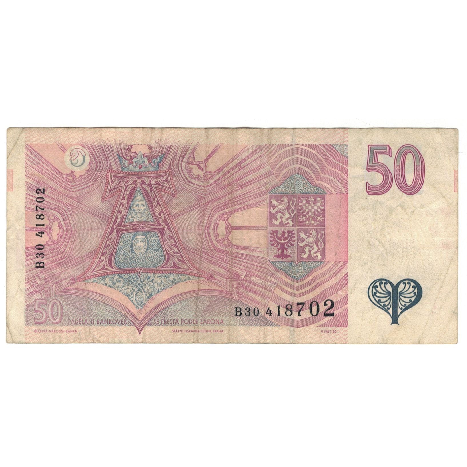 Banknote, Czech Republic, 50 Korun, 1994, KM:17, VF(20-25)