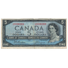 Banconote, Canada, 5 Dollars, 1954, KM:77b, BB