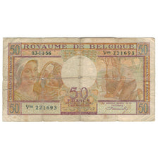 Banknote, Belgium, 50 Francs, 1956, 1956-04-03, KM:133b, G(4-6)