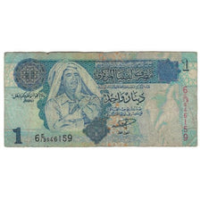 Banknote, Libya, 1 Dinar, 2004, KM:68a, VG(8-10)