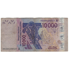 Banknote, West African States, 10,000 Francs, 2003, KM:118Aa, VG(8-10)