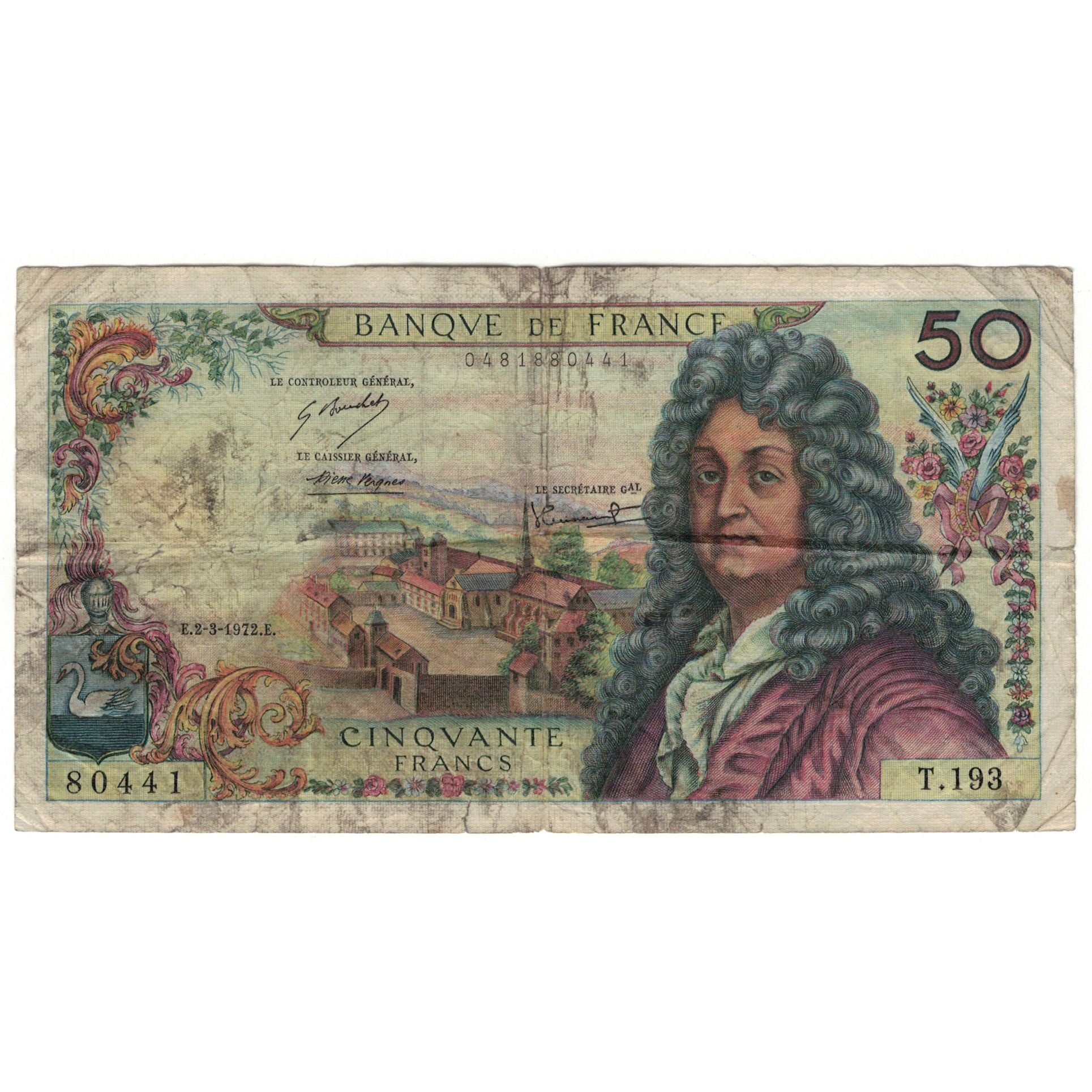 Frankreich, 50 Francs, Racine, 1972, T.193, SGE, Fayette:64.2, KM:148d