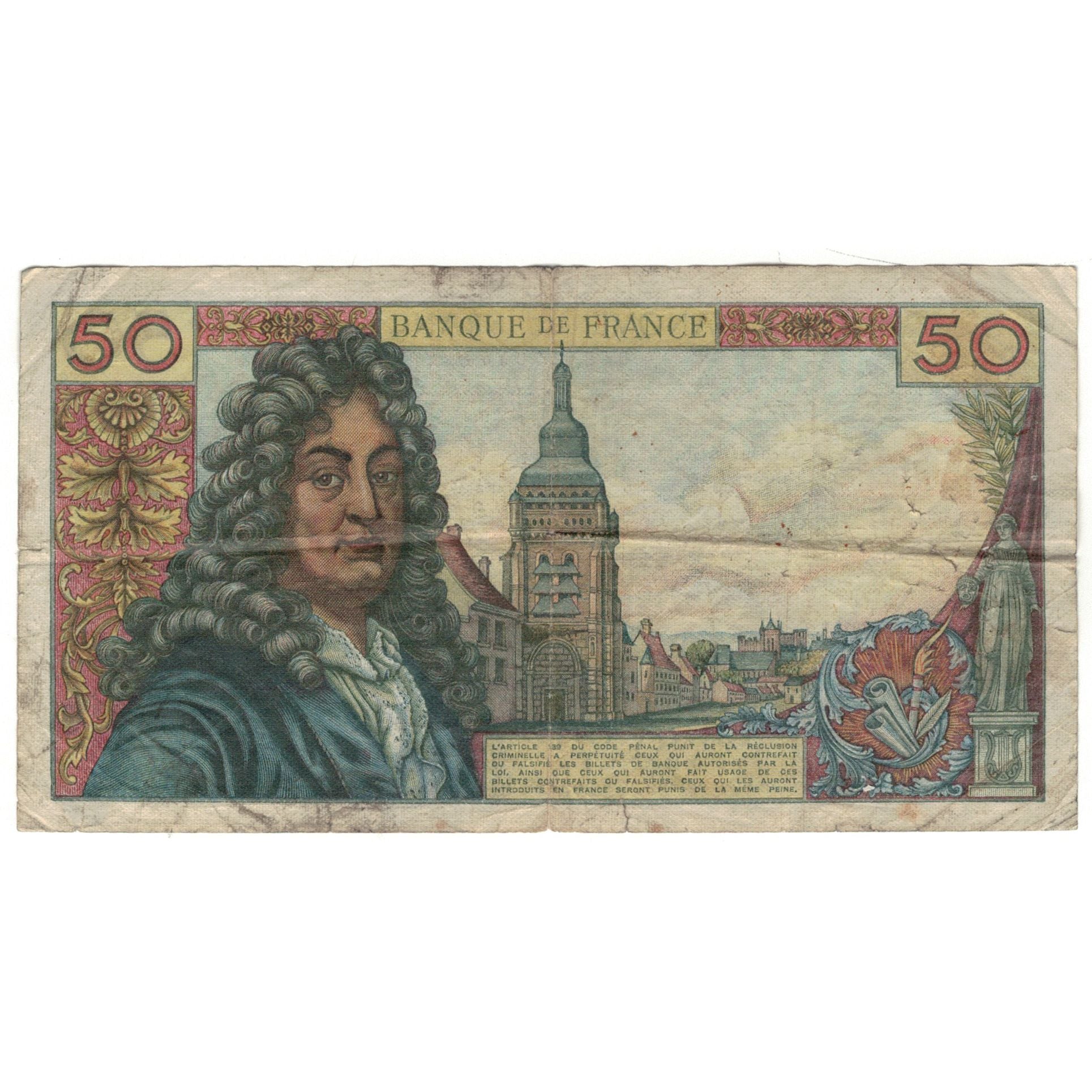Frankreich, 50 Francs, Racine, 1972, T.193, SGE, Fayette:64.2, KM:148d