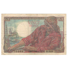 France, 20 Francs, Pêcheur, 1949, R.219, TB, Fayette:13.15, KM:100c