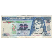 Banknote, Guatemala, 20 Quetzales, 1992, 1992-08-12, KM:83, EF(40-45)