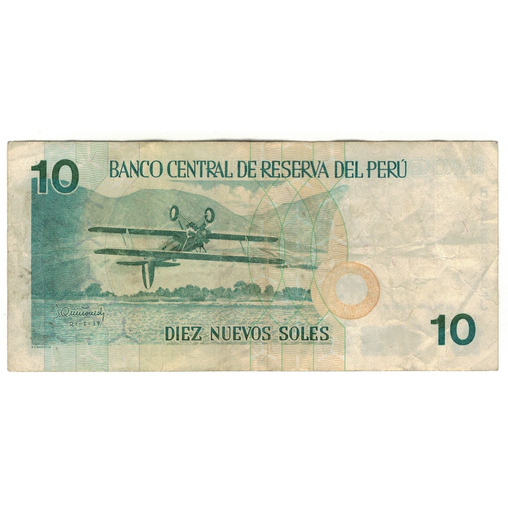 Banknote, Peru, 10 Nuevos Soles, 1999, 1999-05-20, KM:166, VF(20-25)