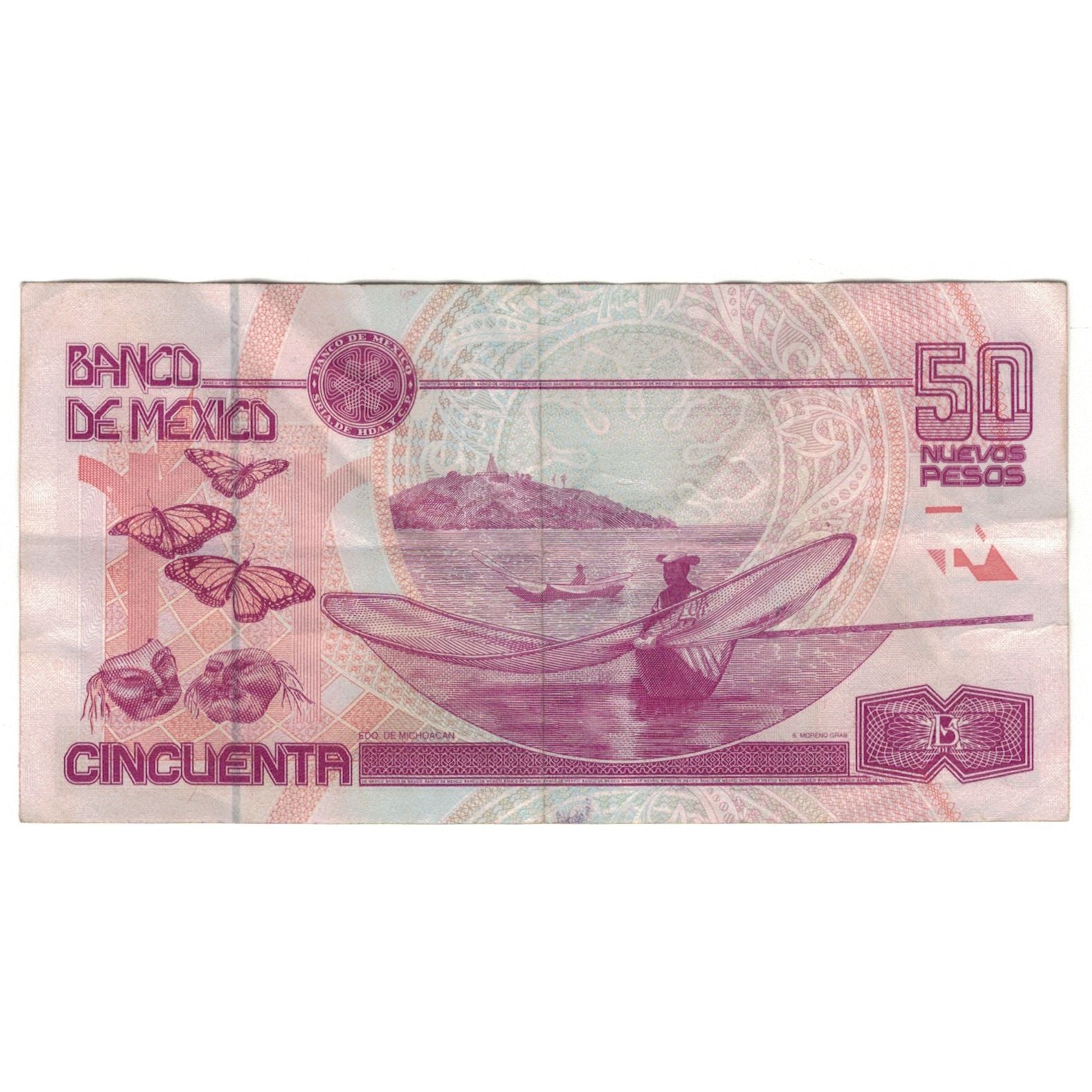 Billete, 50 Nuevos Pesos, 1992, México, 1992-12-10, KM:101, BC