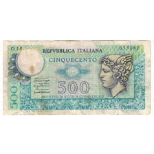 Nota, Itália, 500 Lire, 1976, 1976-12-20, KM:95, VF(20-25)