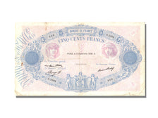 France, 500 Francs, 500 F 1888-1940 ''Bleu et Rose'', 1936, KM #66m,...