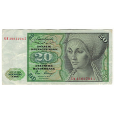 Banknote, GERMANY - FEDERAL REPUBLIC, 20 Deutsche Mark, 1980, 1980-01-02