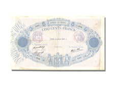France, 500 Francs, 500 F 1888-1940 ''Bleu et Rose'', 1937, KM #88a,...