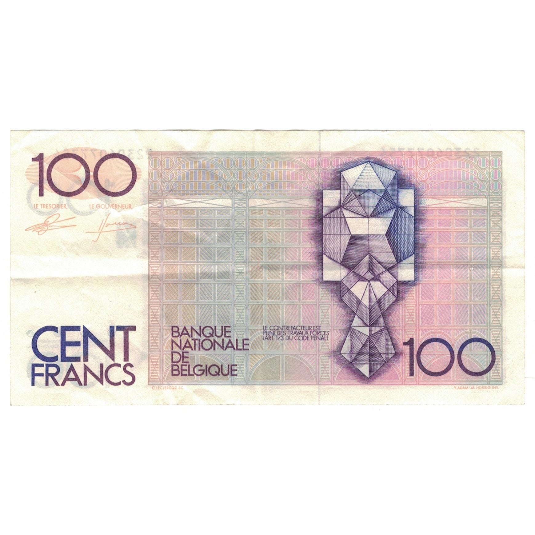 Banknote, Belgium, 100 Francs, KM:142a, EF(40-45)