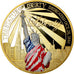 Stati Uniti d'America, medaglia, The Statue of Liberty, FDC, Rame dorato
