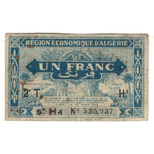 Banknote, Algeria, 1 Franc, 1944, KM:101, VG(8-10)