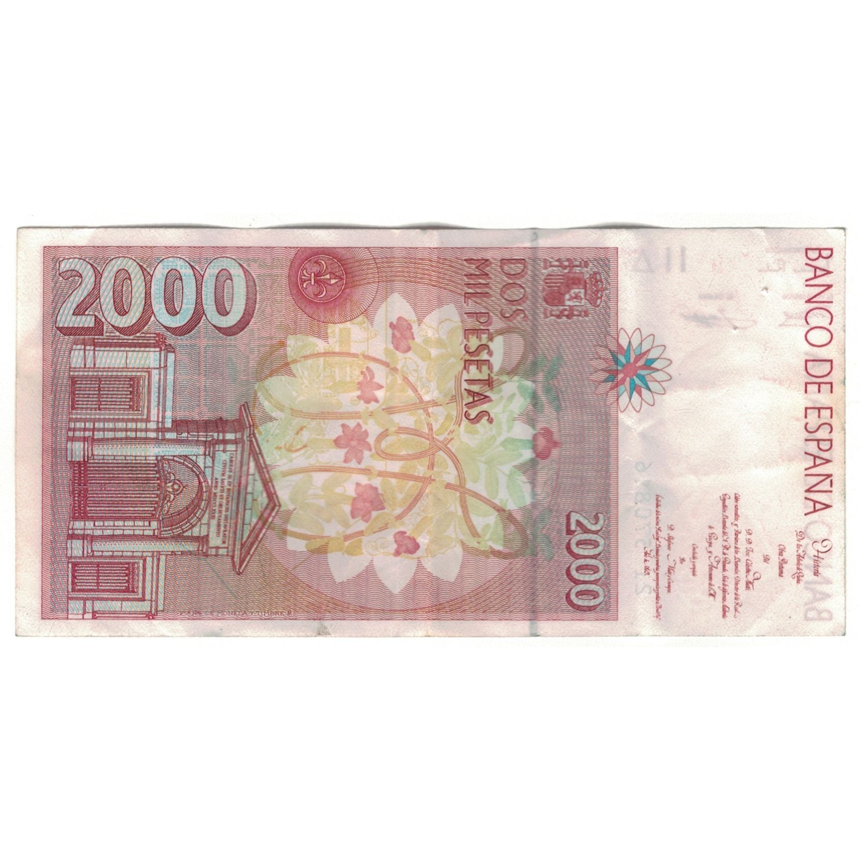 Banknote, Spain, 2000 Pesetas, 1992, KM:162, VF(20-25)