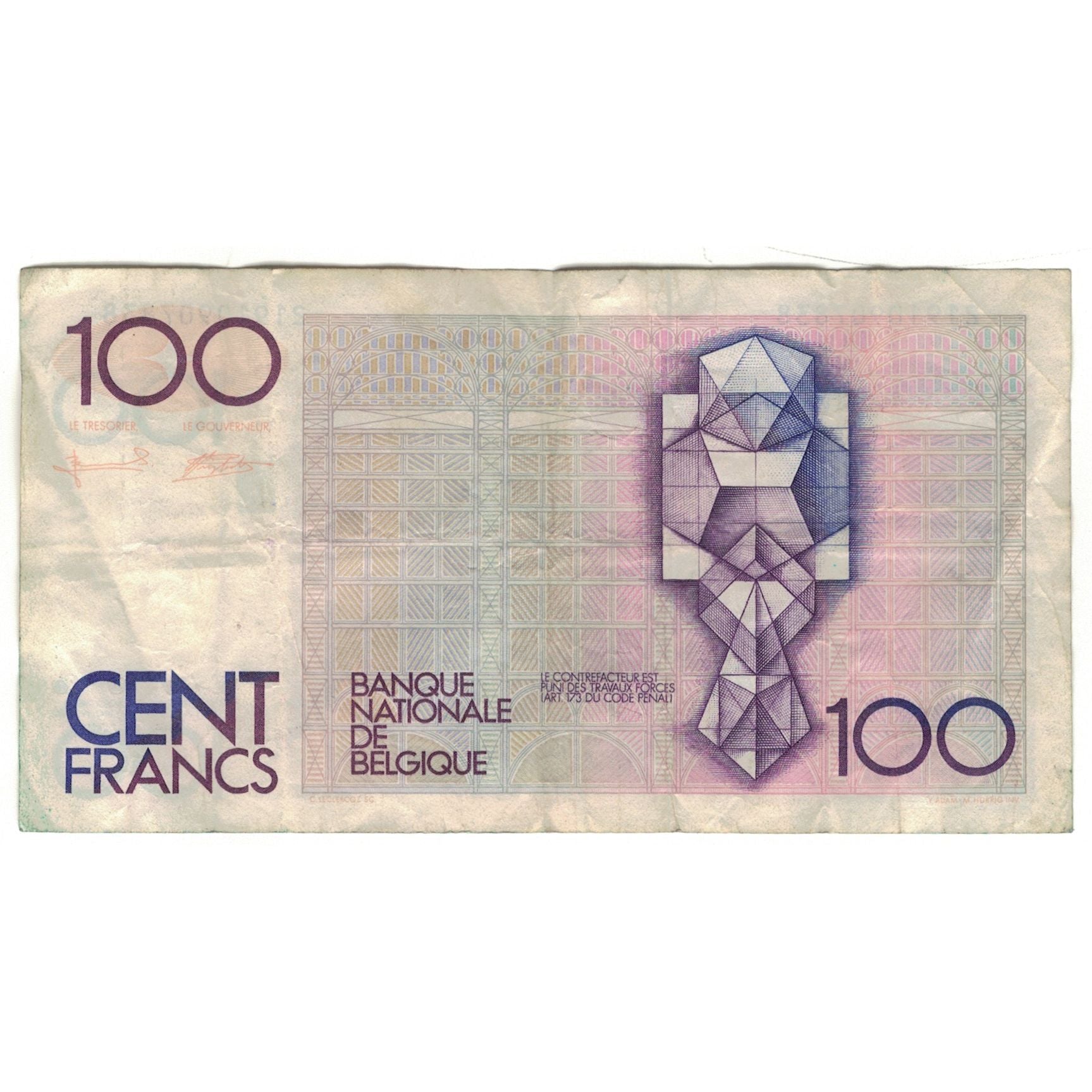 Banknote, Belgium, 100 Francs, KM:142a, VG(8-10)