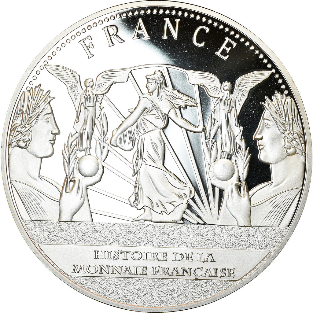 France, Medal, Histoire de la monnaie Française, 20 Francs 1807, MS(65-70)
