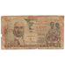 French Antilles, 1 Nouveau Franc on 100 Francs, Undated (1961), Y.1, SGE, KM:1a