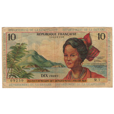 Geldschein, French Antilles, 10 Francs, KM:8b, S