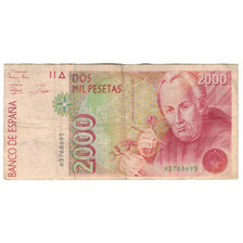 Banknote, Spain, 2000 Pesetas, 1992, 1992-04-24, KM:162, VF(20-25)