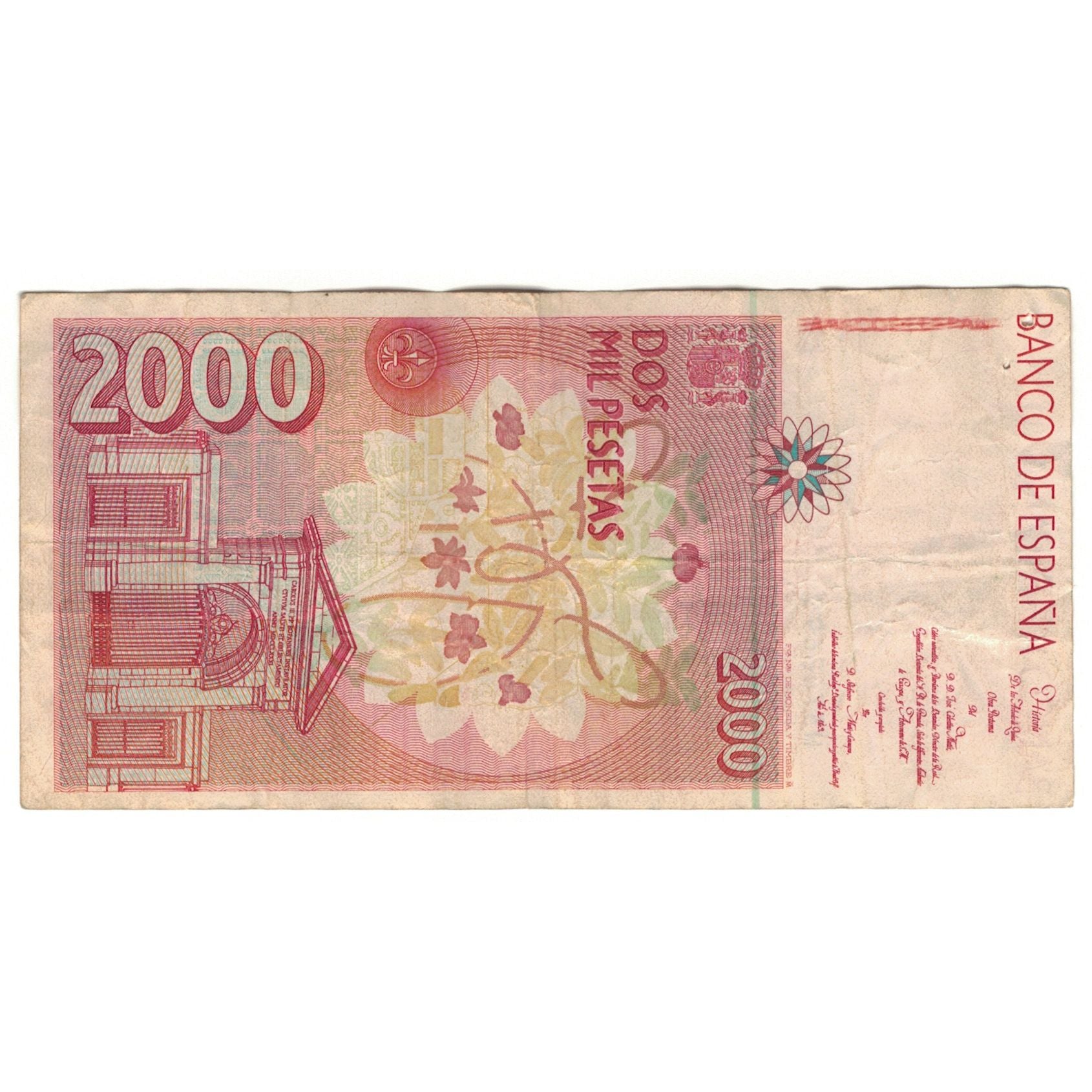 Banknote, Spain, 2000 Pesetas, 1992, 1992-04-24, KM:162, VF(20-25)