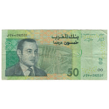 Banconote, Marocco, 50 Dirhams, 2002, KM:69a, MB