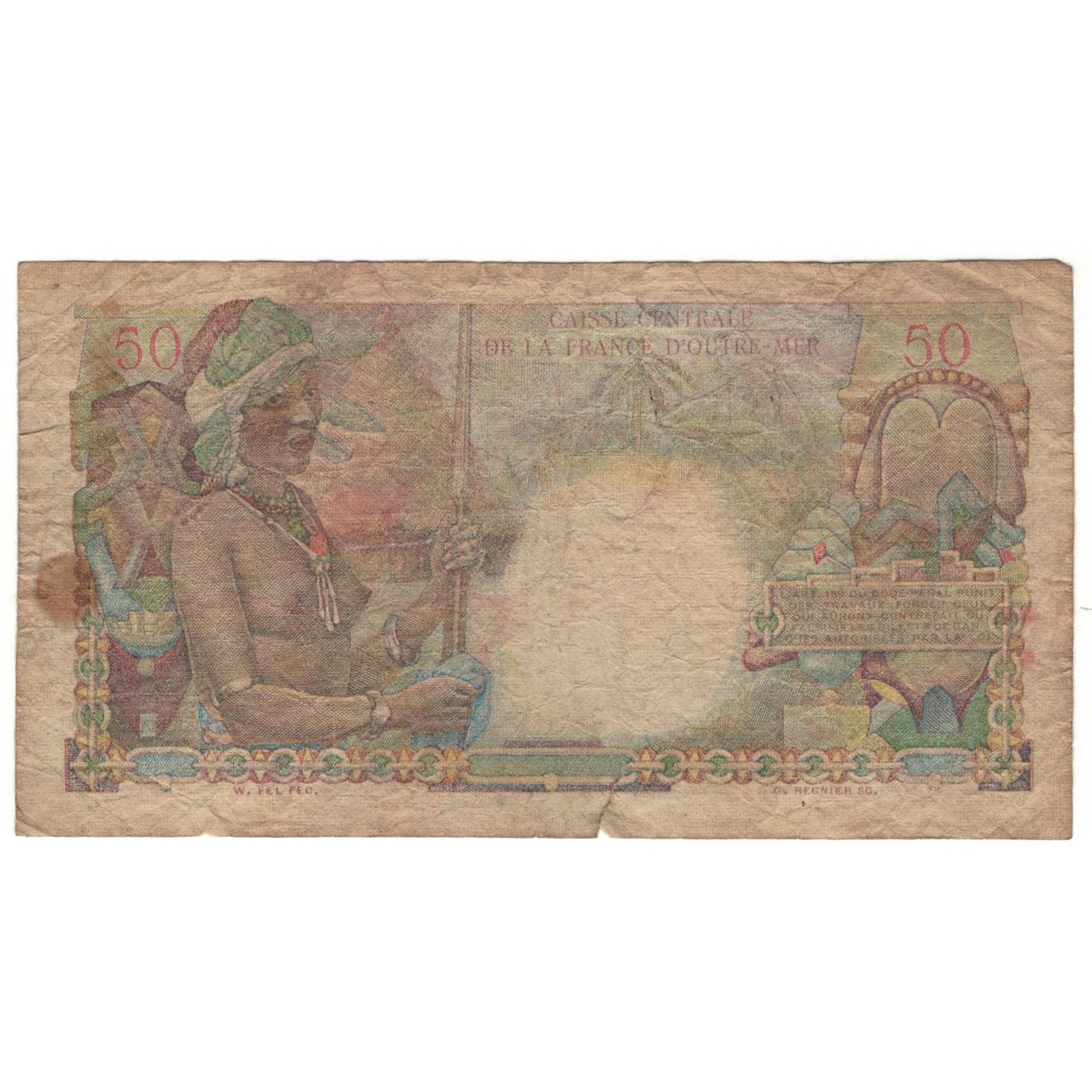 Banknote, French Equatorial Africa, 50 Francs, KM:23, VF(20-25)