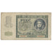 Banconote, Polonia, 5 Zlotych, 1941, 1941-08-01, KM:101, B