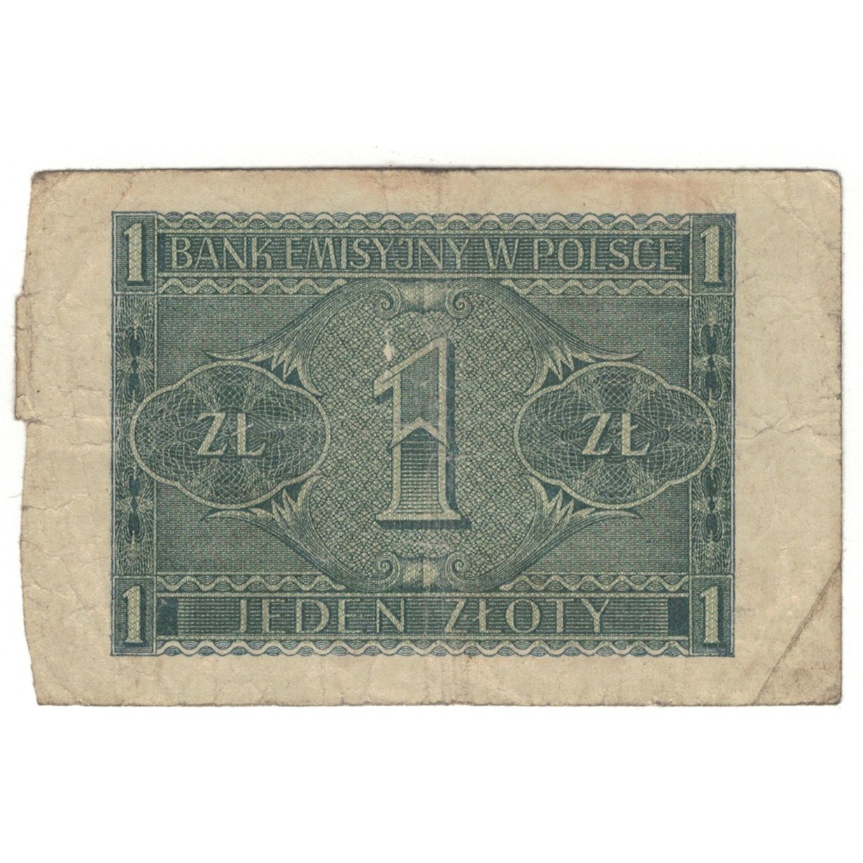 Banconote, Polonia, 1 Zloty, 1941, 1941-08-01, KM:99, B