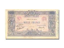 Biljet, Frankrijk, 1000 Francs, 1 000 F 1889-1926 ''Bleu et Rose'', 1926