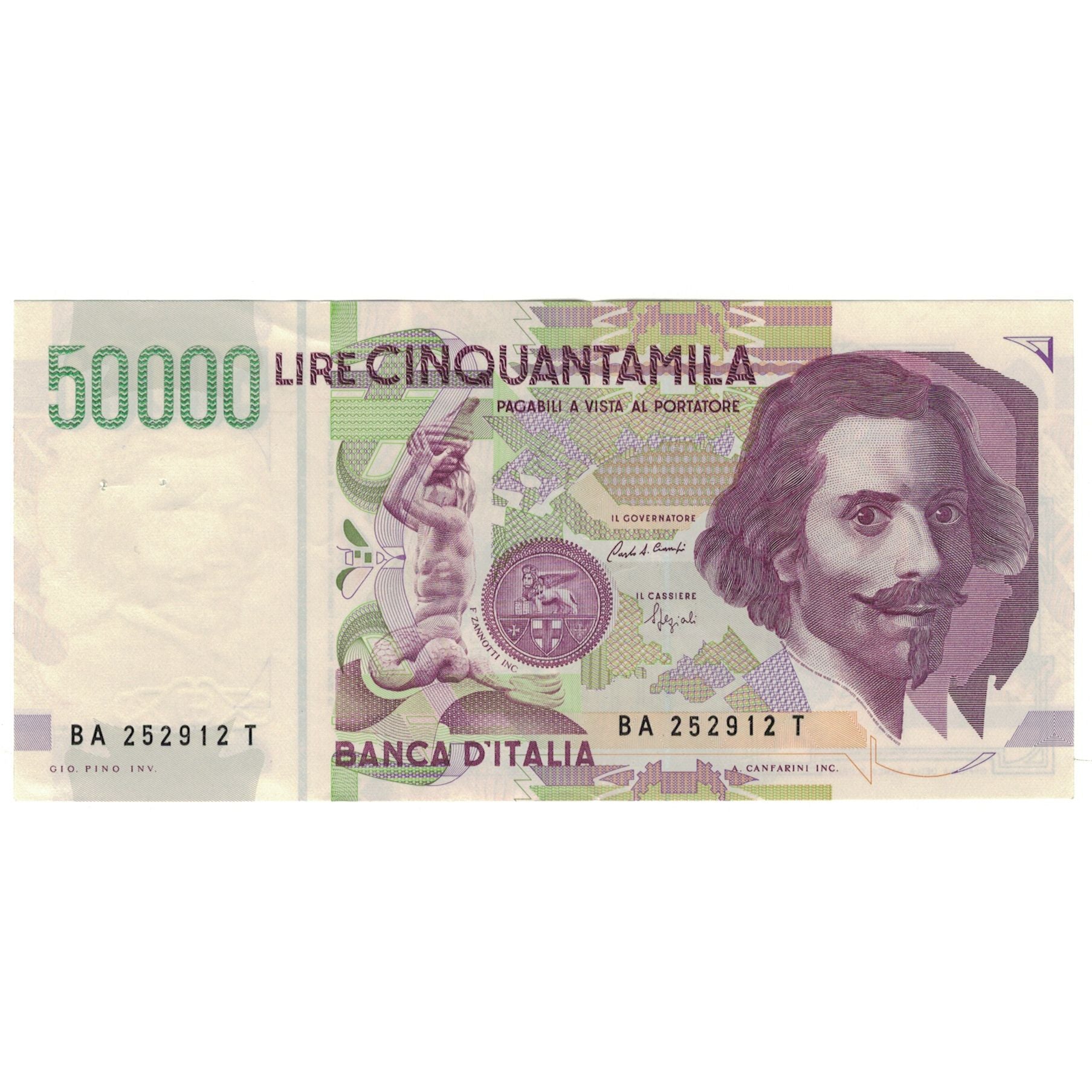 Banknote, Italy, 50,000 Lire, 1992, 1992-05-27, KM:116c, AU(55-58)