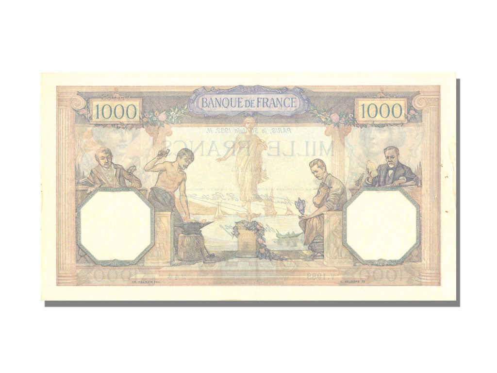 France, 1000 Francs, 1 000 F 1927-1940 ''Cérès et Mercure'', 1932, KM #79b, 1...