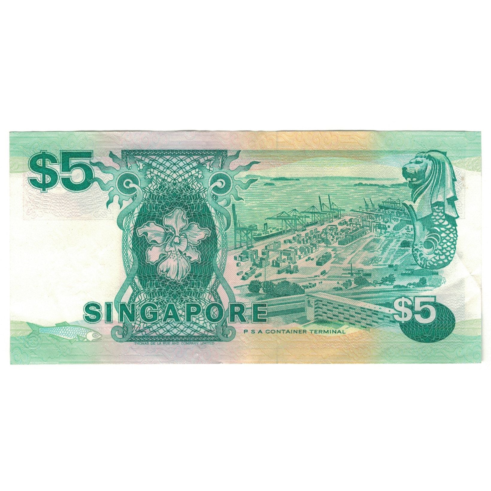 Banknote, Singapore, 5 Dollars, KM:19, EF(40-45)
