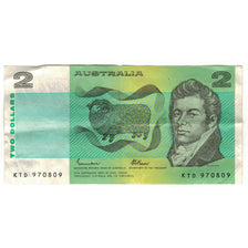 Nota, Austrália, 2 Dollars, KM:43c, EF(40-45)