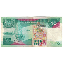 Geldschein, Singapur, 5 Dollars, KM:19, S