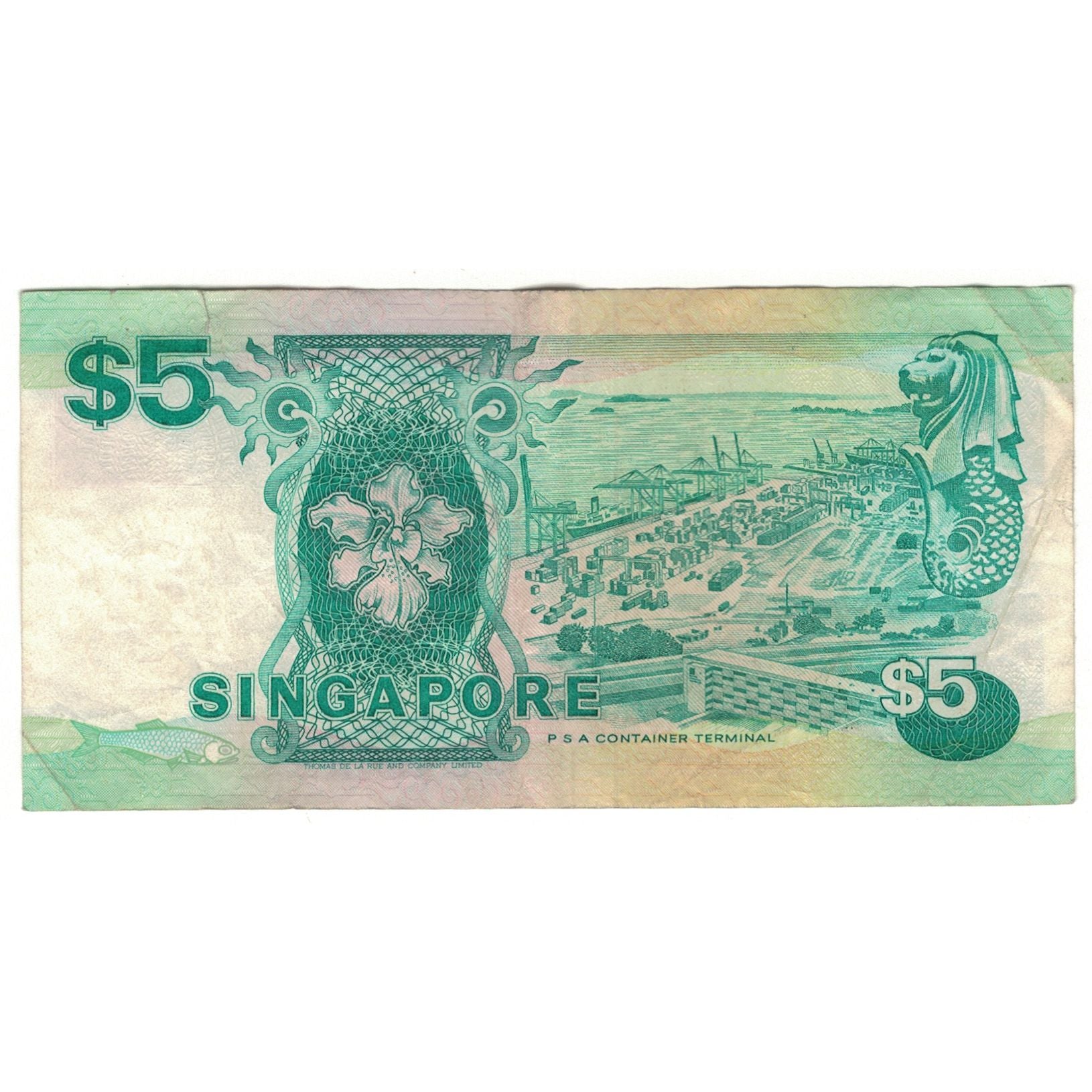 Geldschein, Singapur, 5 Dollars, KM:19, S