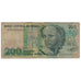 Banknote, Brazil, 200 Cruzados Novos, KM:221a, VG(8-10)