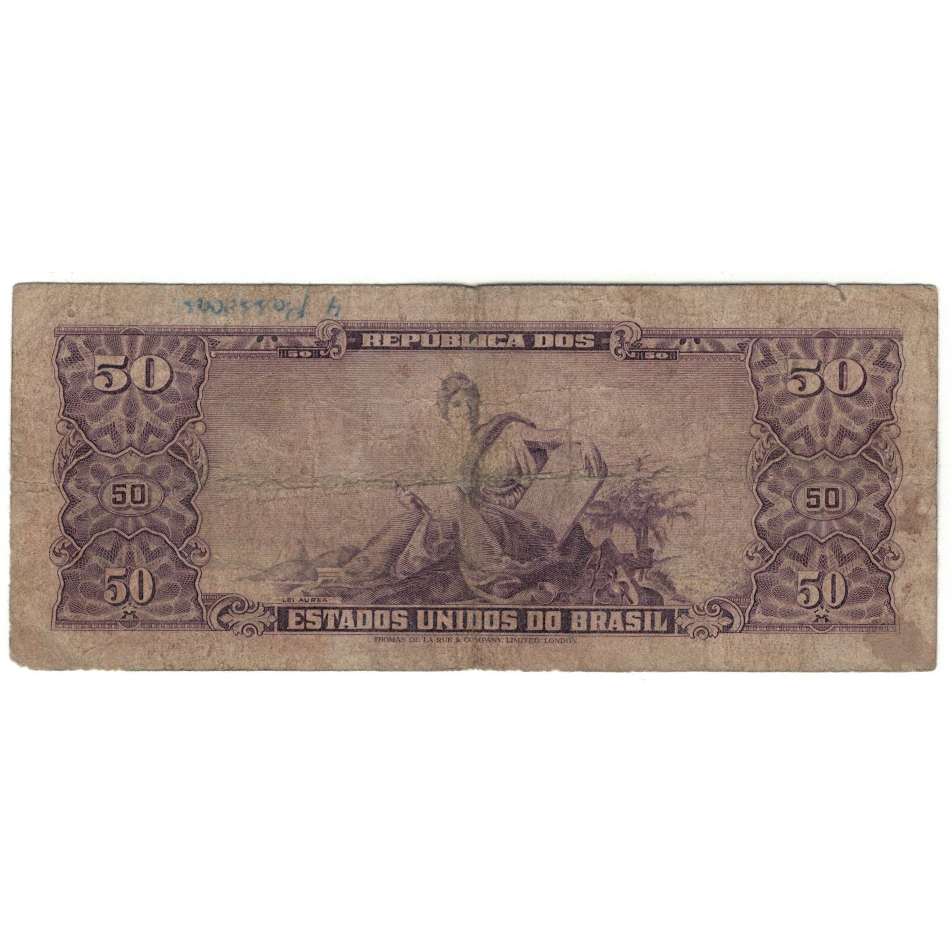 Banconote, Brasile, 50 Cruzeiros, KM:169a, B