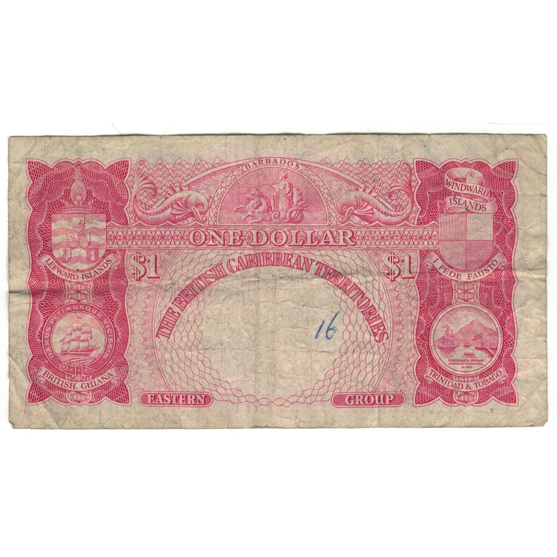 Banknote, British Caribbean Territories, 1 Dollar, 1958, 1958-01-02, KM:7a